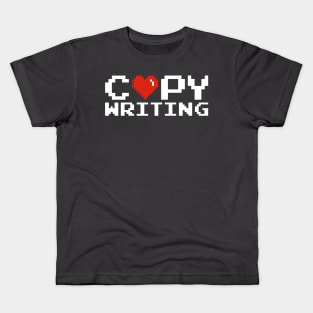 Copywriting Pixel (B&W) Kids T-Shirt